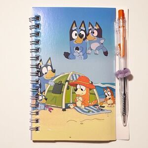 🤯5/$25🤯 Bluey Day At The Beach Spiral Notebook with Pen